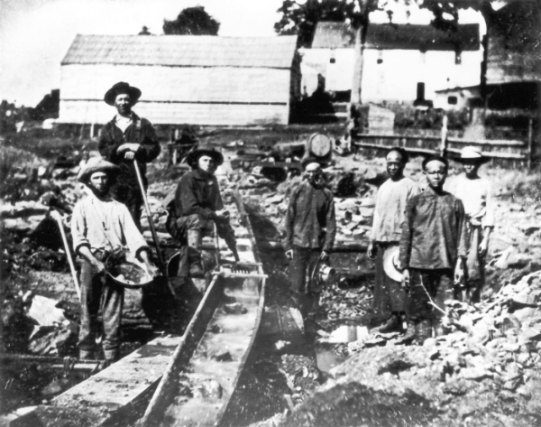 1.	Miners Near Nevada City, 1852. Photographer Unknown. Collection of the California State Library.