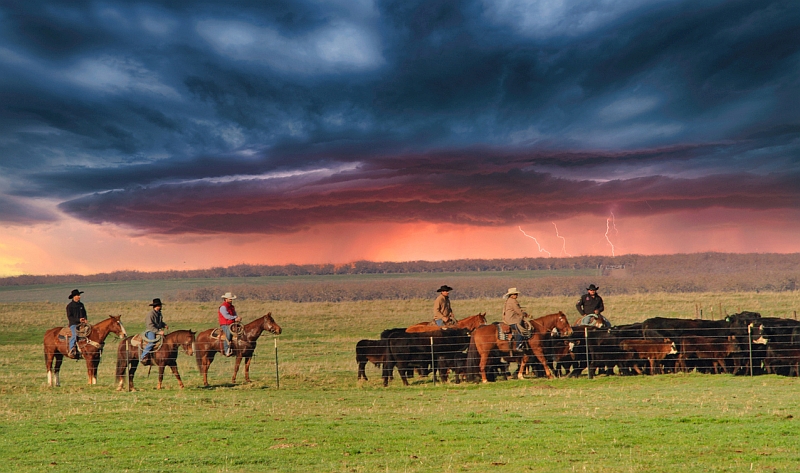 Ahead of The Storm Cunningham Ranch by Jim Cunningham