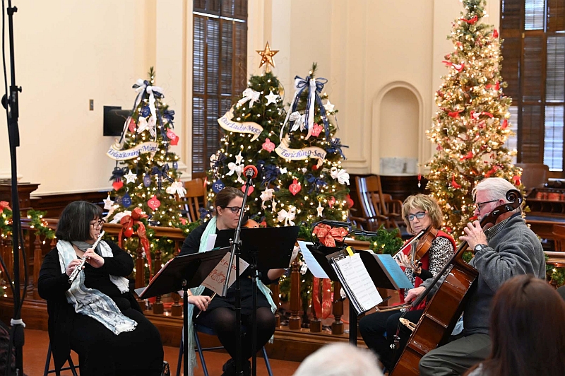 Christmas Open House at the Courthouse - Sandra Stocking's Flute Group